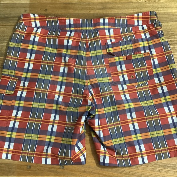 Roots Canada Plaid Swim Trunks Board Shorts Size XL - Picture 3 of 6